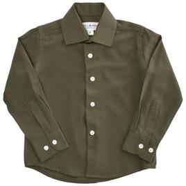 Boys (4-7) Bill Blass Dress Shirt - Dark Olive