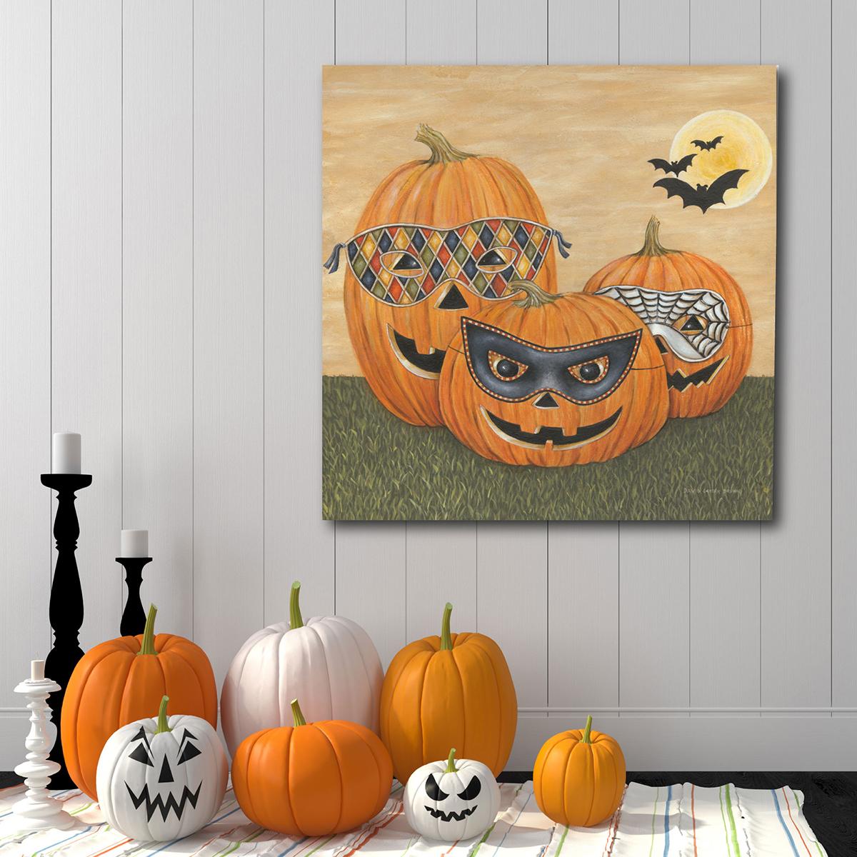 Courtside Market Funny Pumpkins Wall Art - 16x16