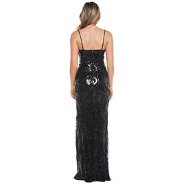Juniors Crystal Doll Damask Sequin Sheath Dress