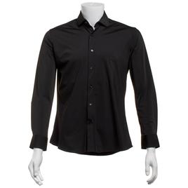 Mens Tom Baine Fitted Nylon Performance Long Sleeve Dress Shirt