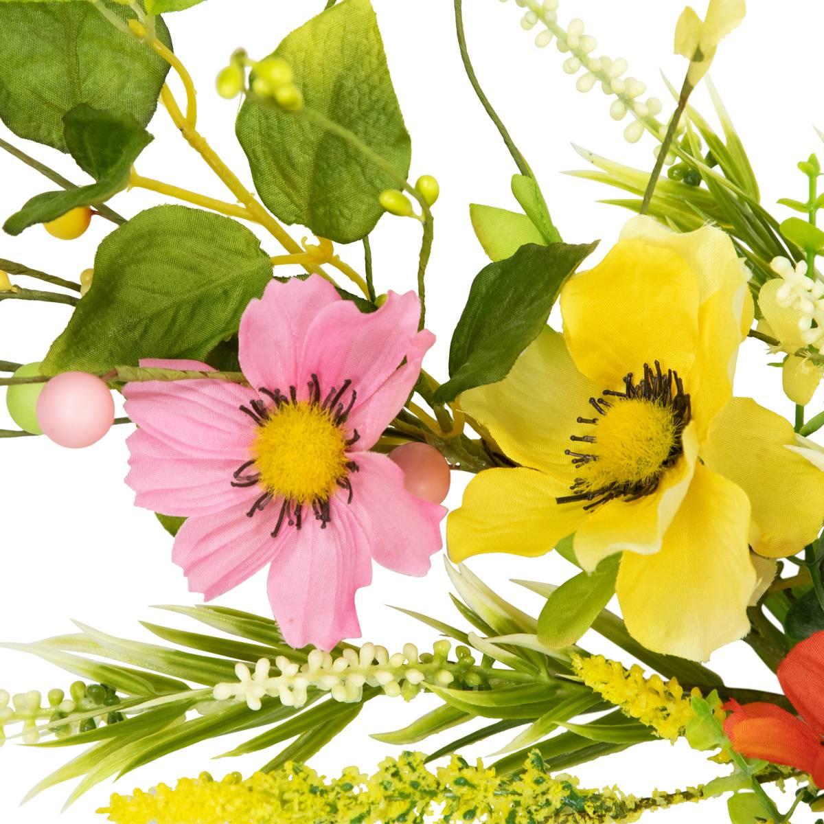 Northlight Seasonal Artificial Poppy & Eucalyptus Spring Garland