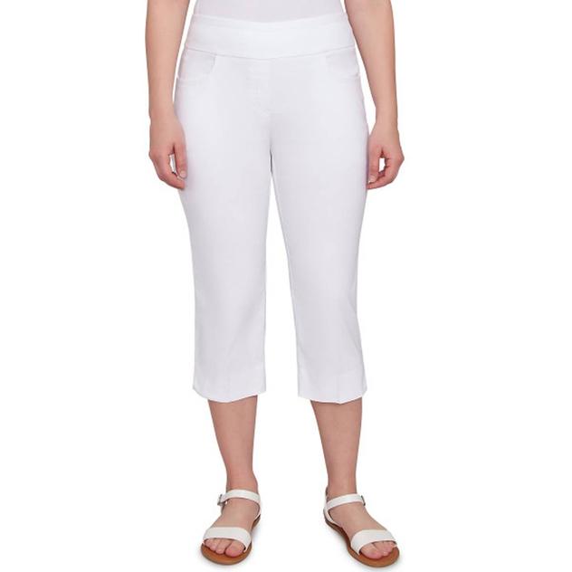 Petite Ruby Rd. Key Items Silky Tech Pull-On Capri Pants