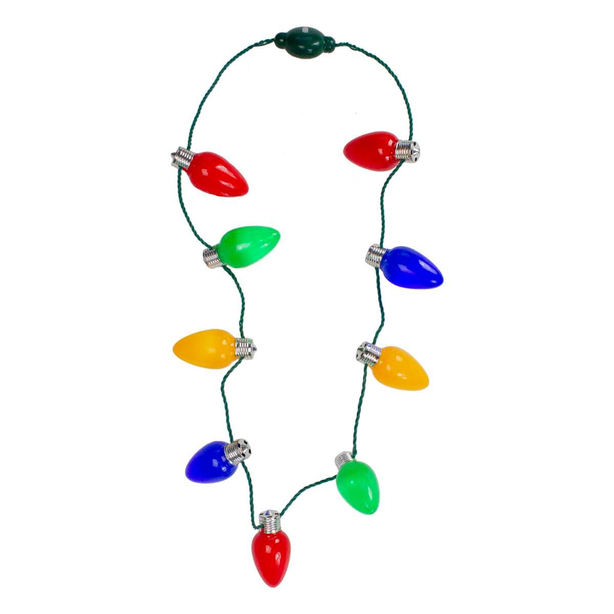 Northlight Seasonal 16in. Flashing Retro Bulb Christmas Necklace