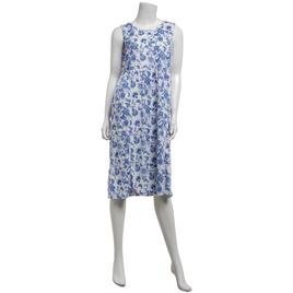 Womens MUK LUKS(R) Sleeveless Timeless Toile Flared Lounge Dress