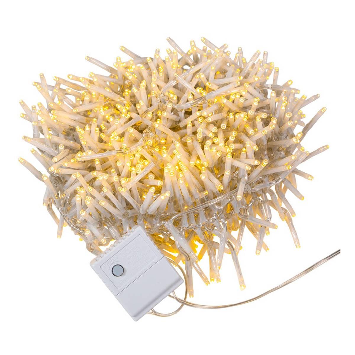 Kurt S. Adler 32.8ft. White LED Cluster Garland Lights