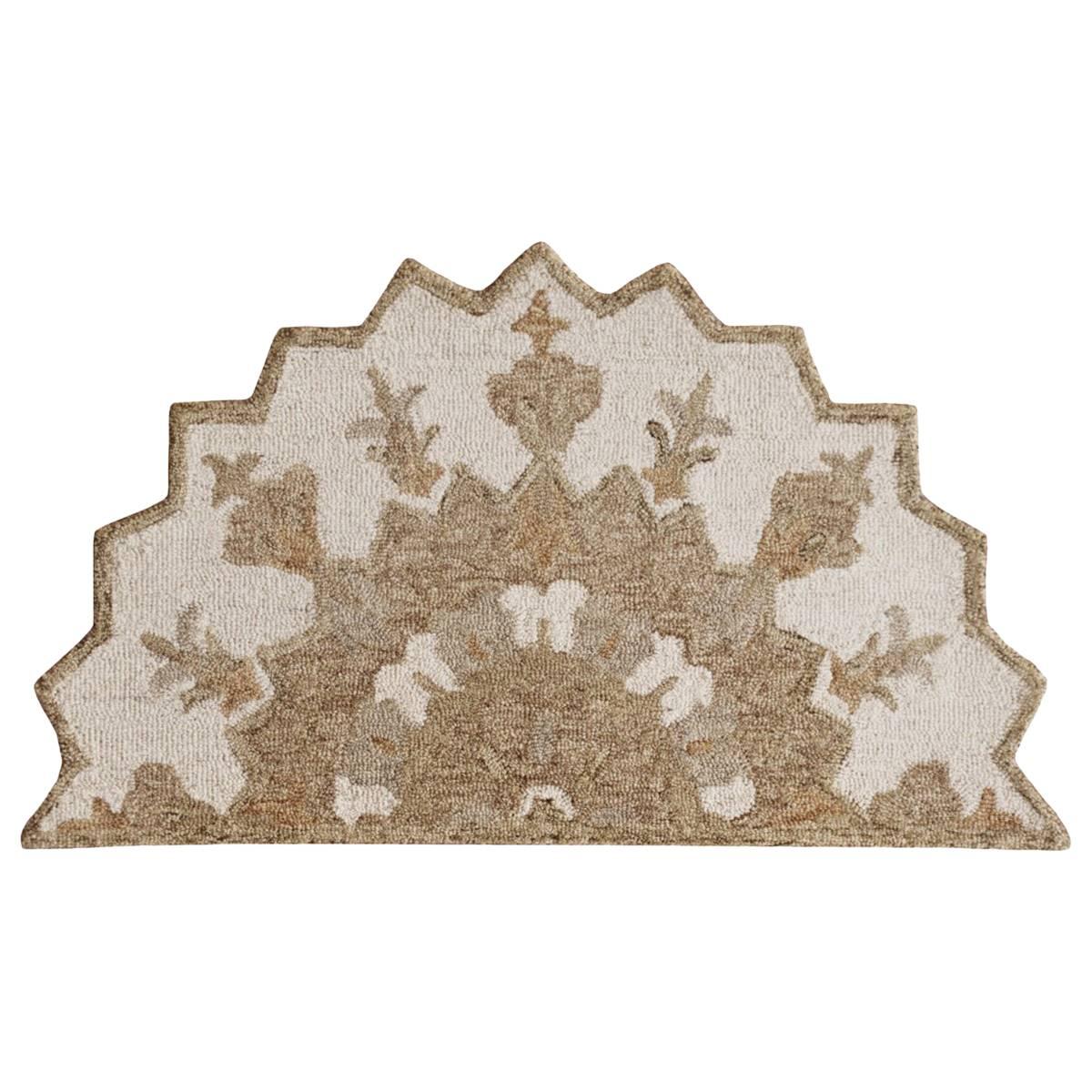 9th & Pike(R) Medallion Hand Woven Half Circle Area Rug