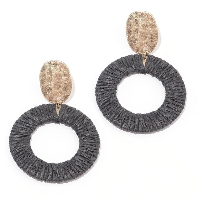 Ashley Cooper™ Worn Gold Post Drop Earrings