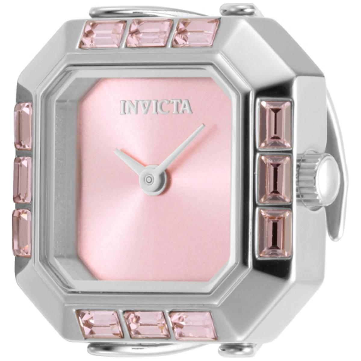 Womens Invicta Pink Dial Quartz Mini Ring Watch - 49581