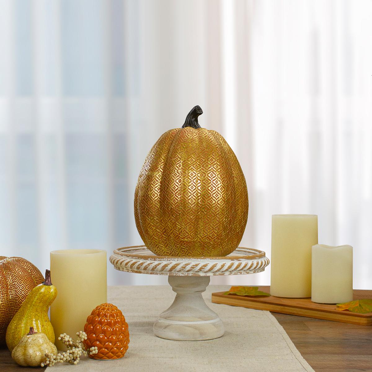 Northlight Seasonal Diamond Halloween Pumpkin Tabletop Decoration