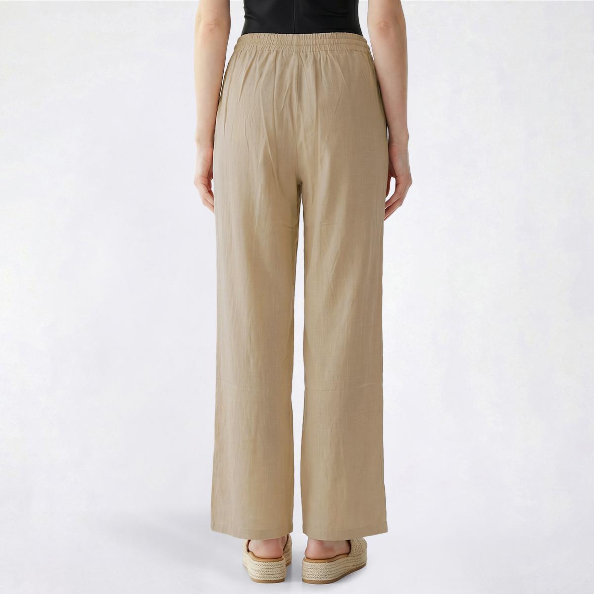 Juniors Hunter & Brown Elastic Waist Drawstring Wide Leg Pants
