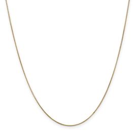 Unisex Gold Classics(tm) .65mm. 14k Gold Round Snake Chain Necklace
