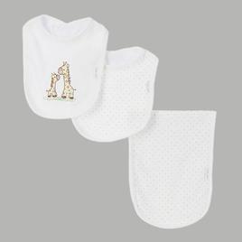 Baby Unisex Little Me(R) Giraffe Bib & Burp Cloth Set