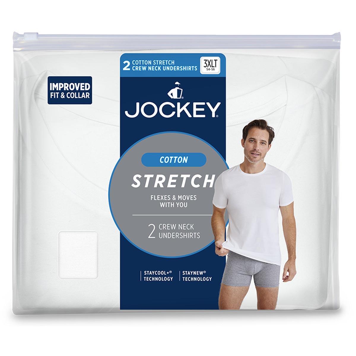 Mens Big & Tall Jockey® Cotton Stretch Crew Neck Undershirt