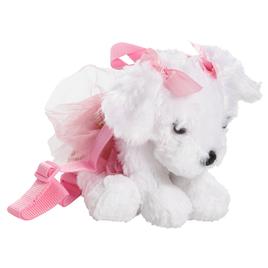 Poochie & Co. Maltese Tweed Boucle Backpack