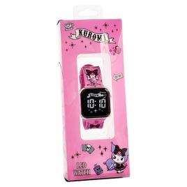 Kids Kuromi Touch LED Watch w/ Art Printed Band - KUR4003