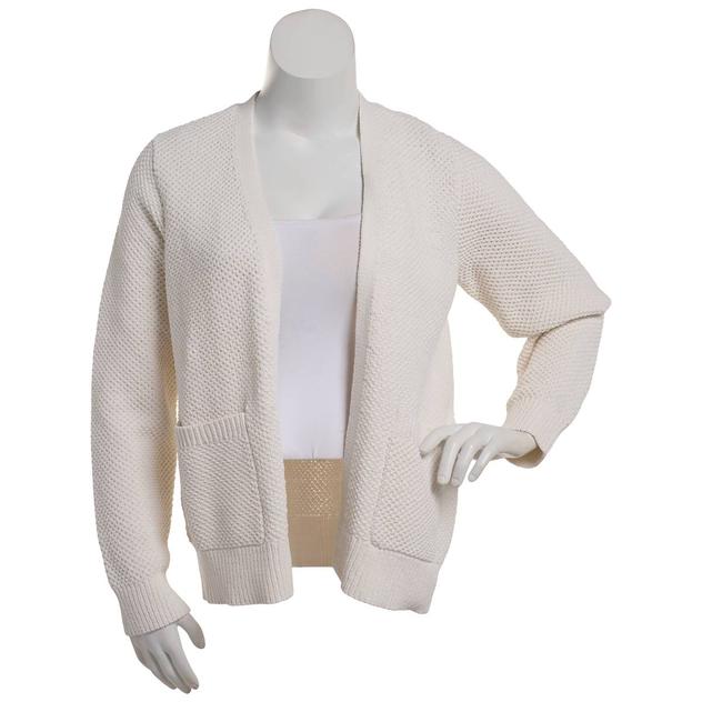 Womens Napa Valley Long Sleeve Chenille Open Front Cardigan
