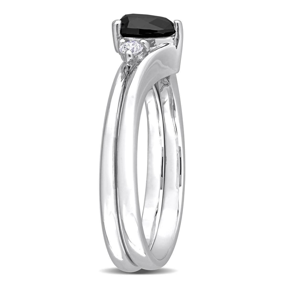 Radiant Rainbow™ 10kt. White Gold 5/8ctw. Pear Diamond Ring