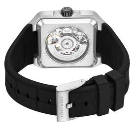 Mens Kenneth Cole® New York Skeleton Automatic Silcone Watch