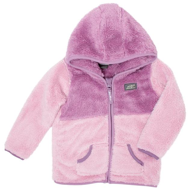 Baby Girl (12-24M) Eddie Bauer Color Block Plush Hooded Jacket