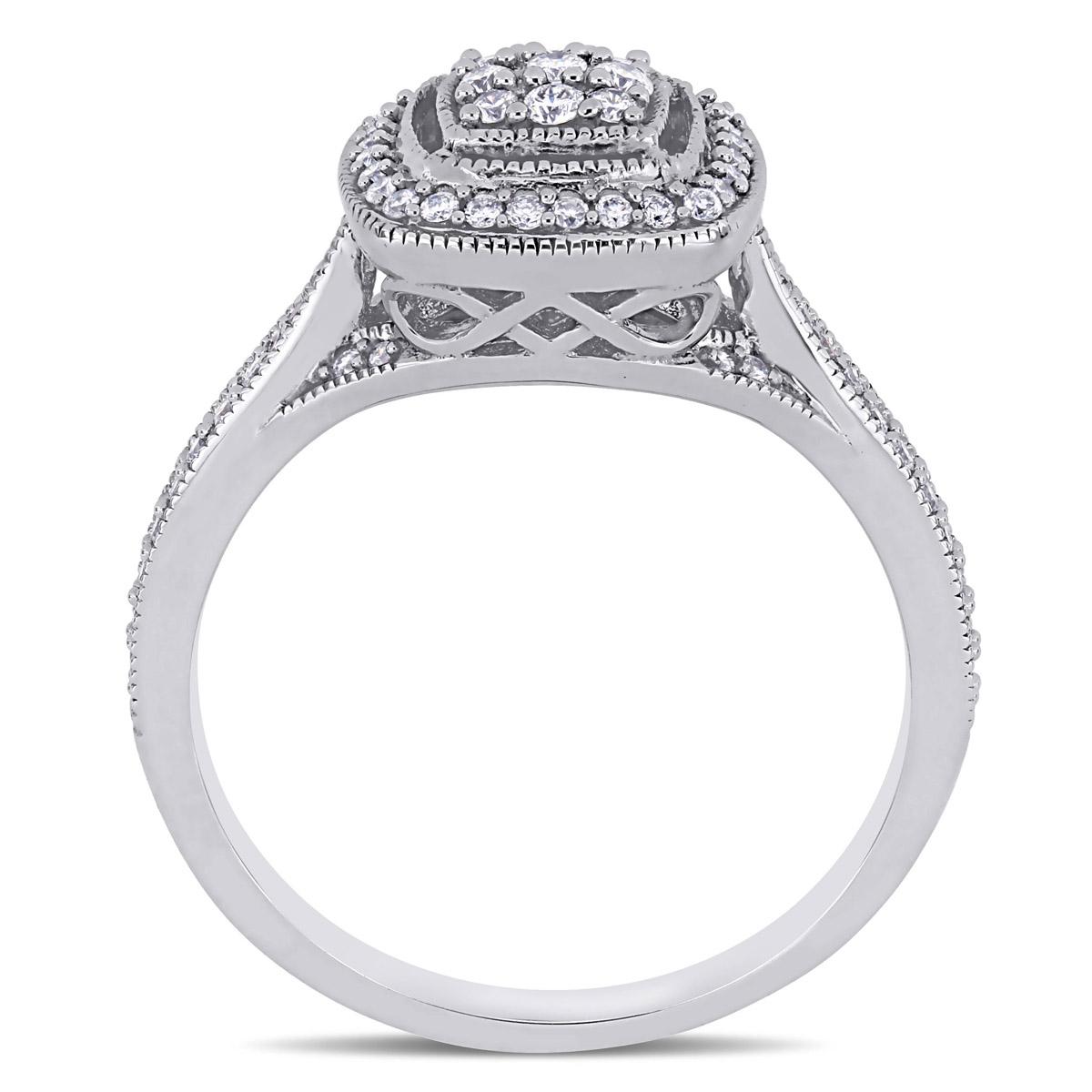 Diamond Classics™ 10kt. White Gold 1/3ct. Diamond Engagement Ring