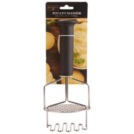 Bombay Stainless Steel Potato Masher with Soft Grip Handle