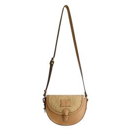 Tommy Bahama Raffia/PU Crossbody Flap Bag
