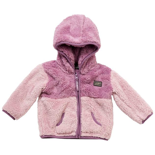 Baby Girl (NB-9M) Eddie Bauer Color Block Plush Hooded Jacket