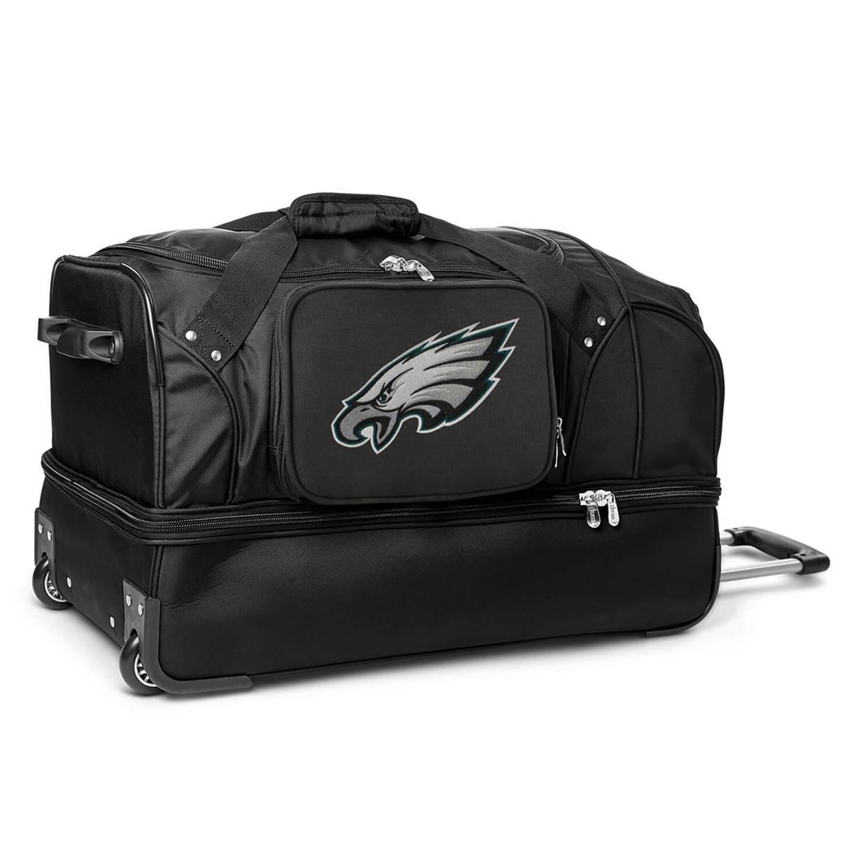 Mojo Philadelphia Eagles 27in. Drop Bottom Wheeled Duffel Bag