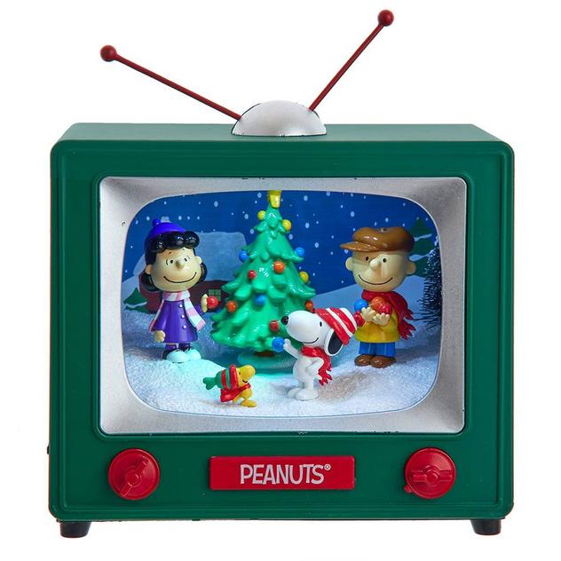 Kurt S. Adler Peanuts© Outdoor Scene Musical TV Table Piece