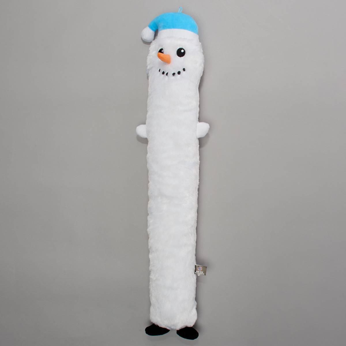Christmas Long Body Snowman Squeak Dog Toy
