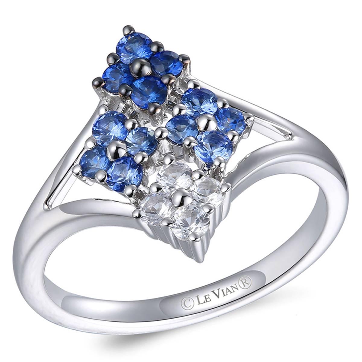 Le Vian(R) Denim Ombre White Sapphire Ombre Ring