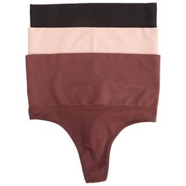 Womens Skinnygirl 3pk. Double Layer Shaping Thong