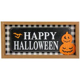 Northlight Seasonal "Happy Halloween" Wooden Shadow Box Plaques