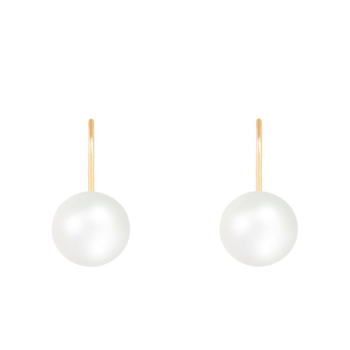 Splendid Pearls 14kt. Gold Akoya Pearl Lever Back Earrings