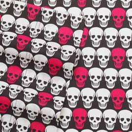 Betsey Johnson Skulls Bright Pink Sheet Set