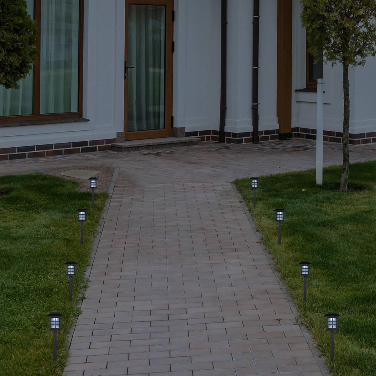 Northlight Seasonal Solar Powered LED Pathway Markers - Set of 8