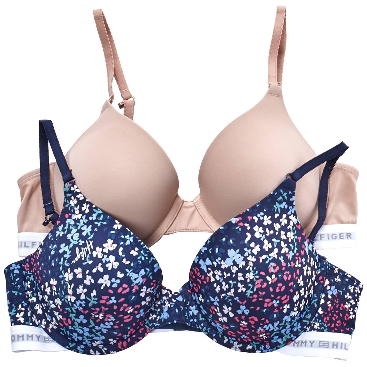 Womens Tommy Hilfiger 2pk. Micro Underwire Push Up Bra-R87T613