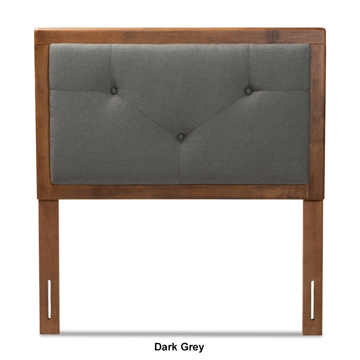 Baxton Studio Abner Modern Fabric & Wood Twin Size Headboard