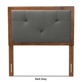 Baxton Studio Abner Modern Fabric & Wood Twin Size Headboard