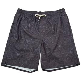 Mens Big & Tall Hawaiian Authentics Floral Current Swim Trunks