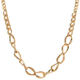 Design Collection 20in. Gold-Tone Flat Oval Link Chain Necklace