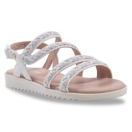 Big Girls Kenneth Cole(R) Lotus Rina Footbed Sandals