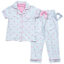 Girls (4-6x) Sleep On It® 2pc. Stripe/Heart Pajama Set