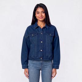 Juniors YMI® 80''s Denim Bomber Jacket