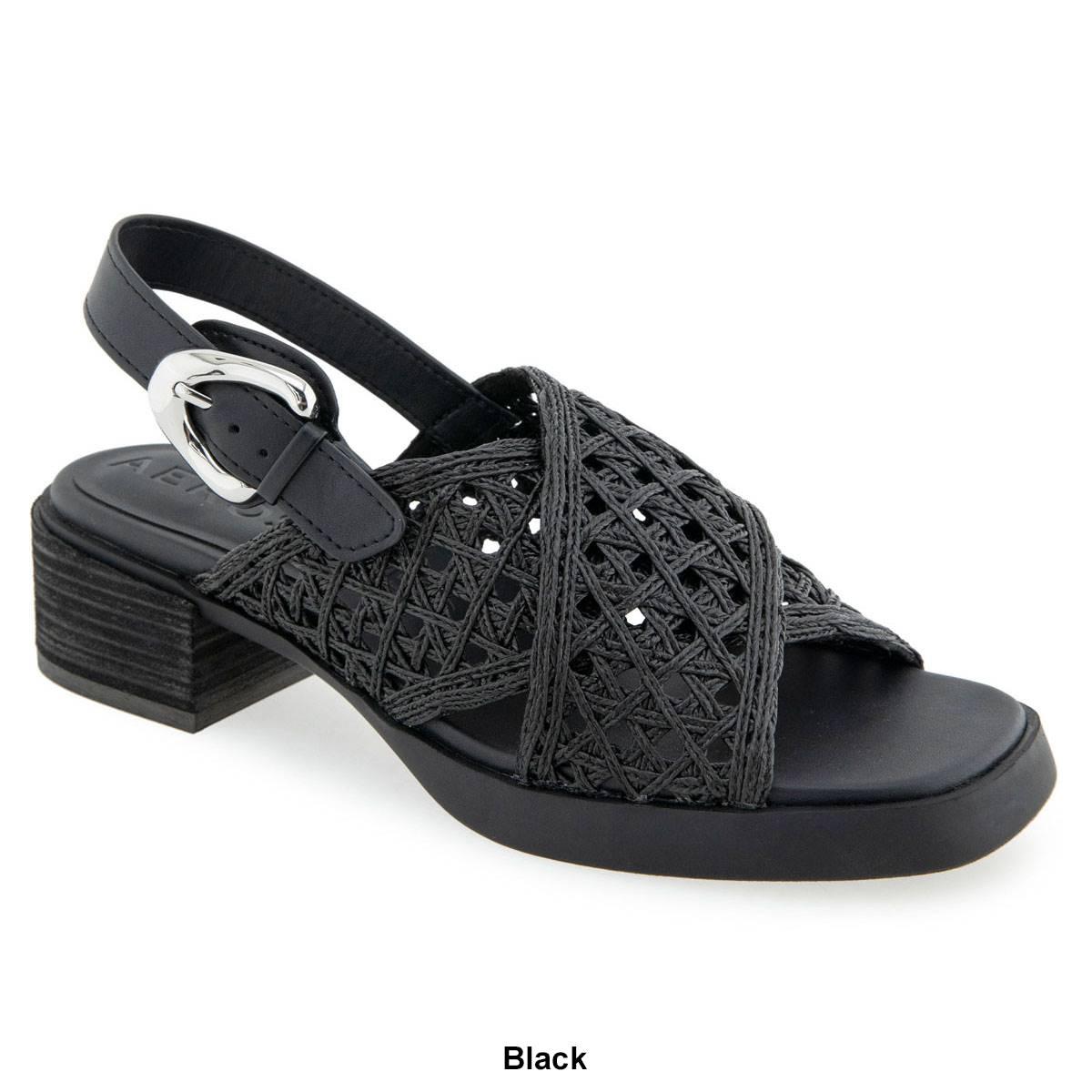 Womens Aerosoles Demi Block Heeled Slingback Sandals