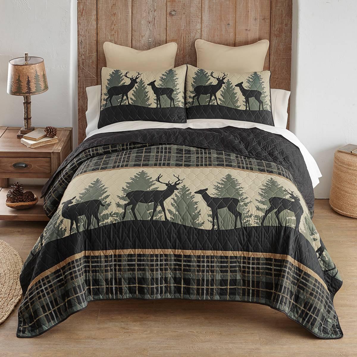 Donna Sharp Your Lifestyle Deer Walk 3pc. Quilt Set