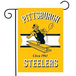 Briarwood Lane Retro Pittsburg Steelers Garden Flag