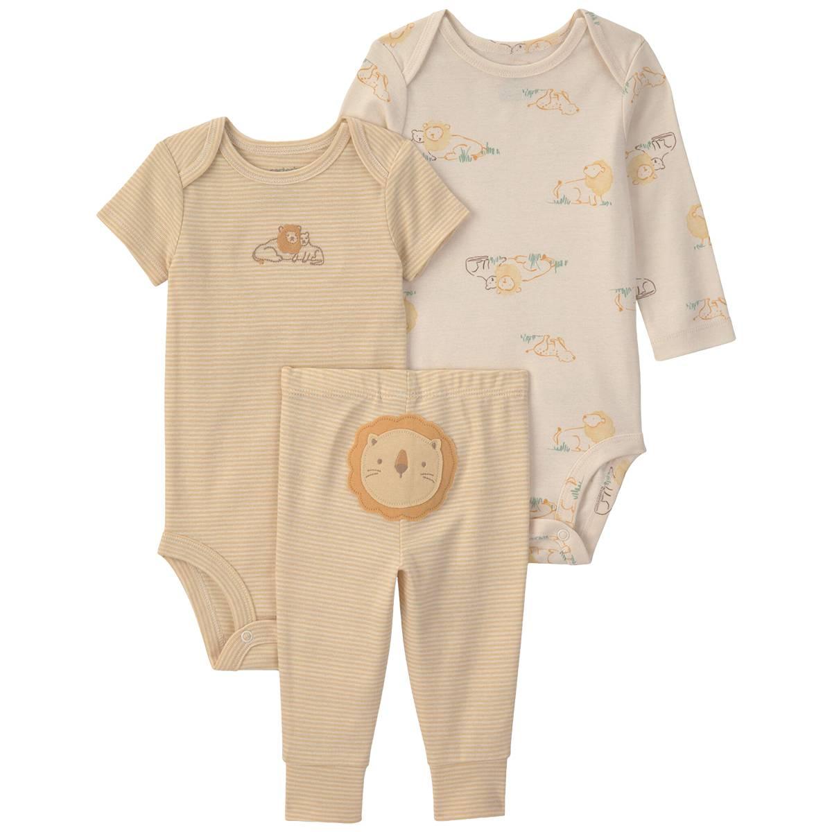 Baby Boy (NB-24M) Carter''s In Lion Print 3Pc Set
