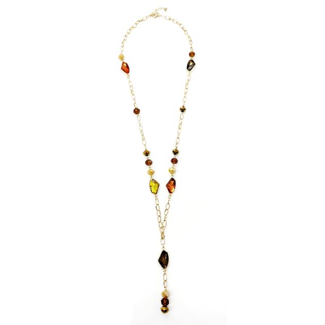 Ashley Cooper™ Topaz Beaded Long Y-Necklace