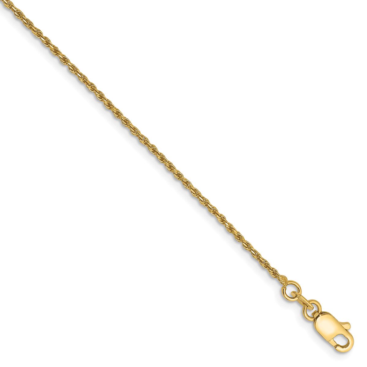 Unisex Gold Classics™ 1.15mm. 14k Diamond Cut Rope Chain Necklace